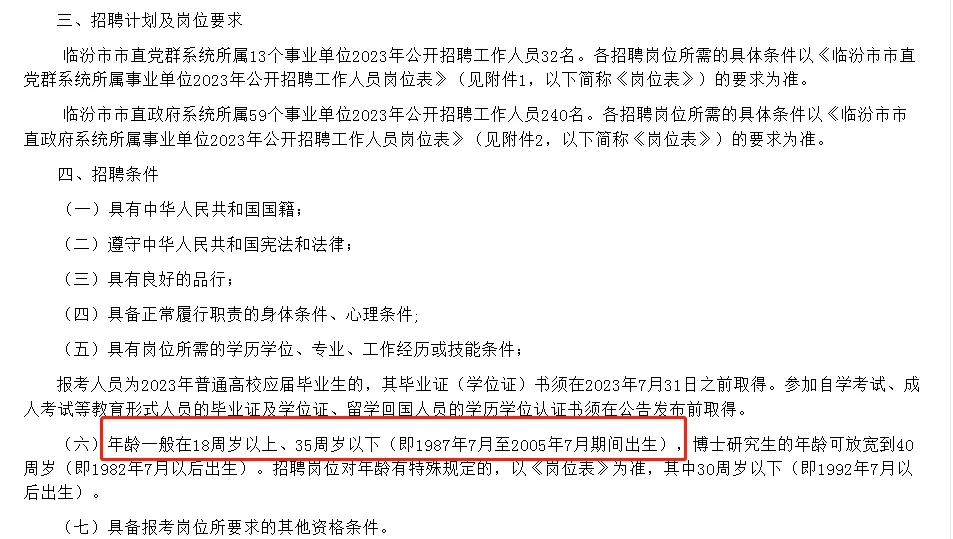 临汾市直事业单位招聘公告272人