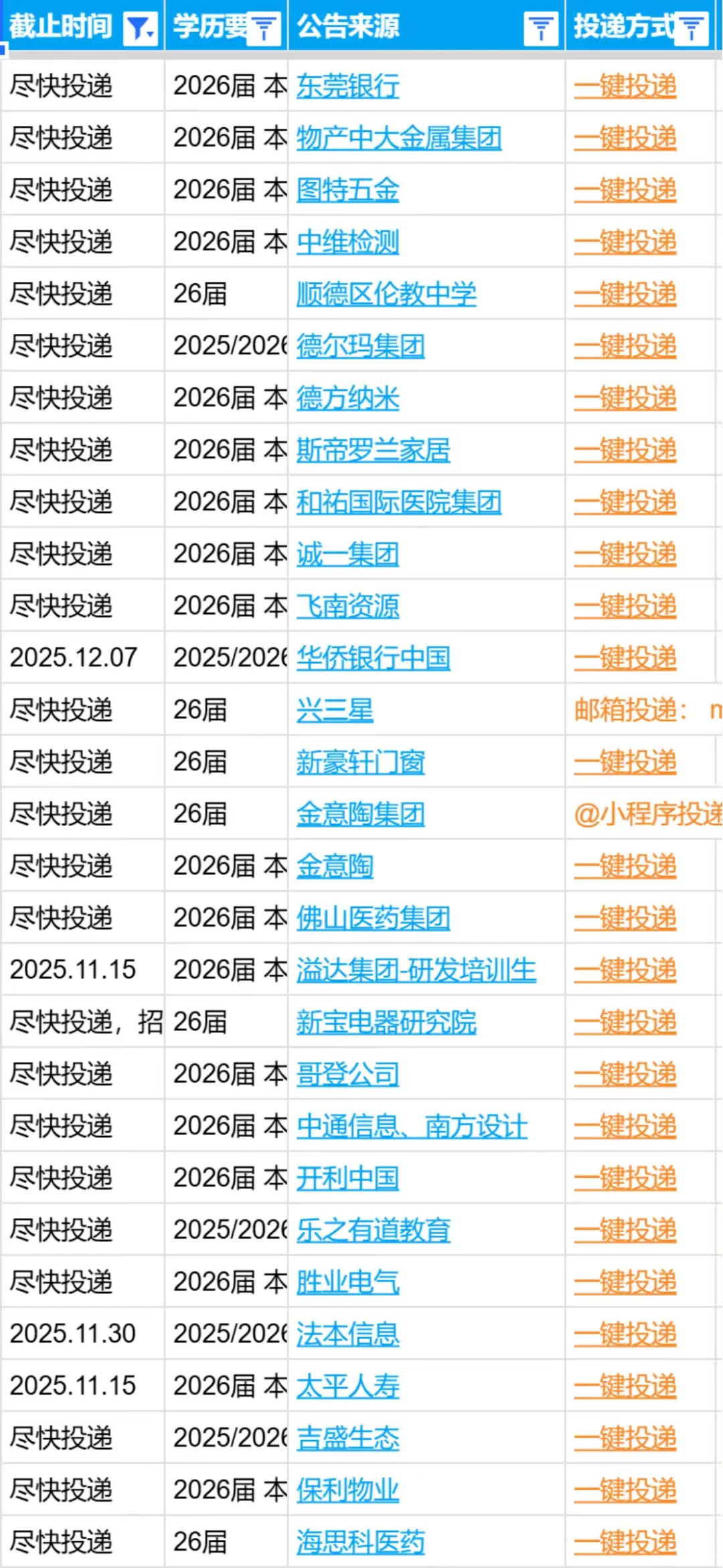 10.24佛山26届新开秋招速递🌟