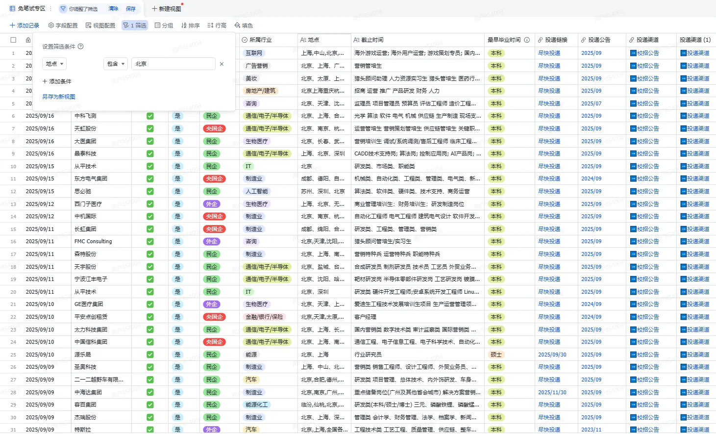 10月21号一定要投的秋招😎