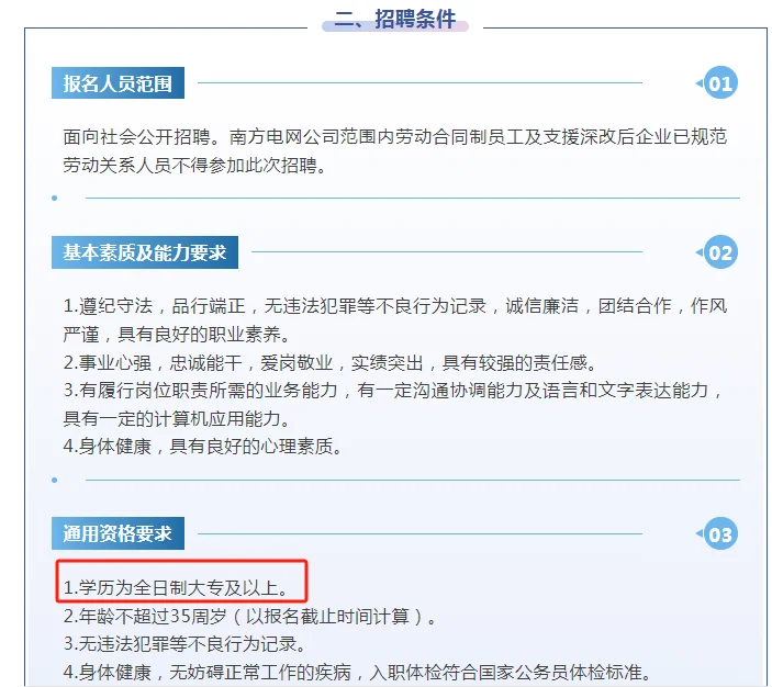 昭通供电局招40人！包吃住！