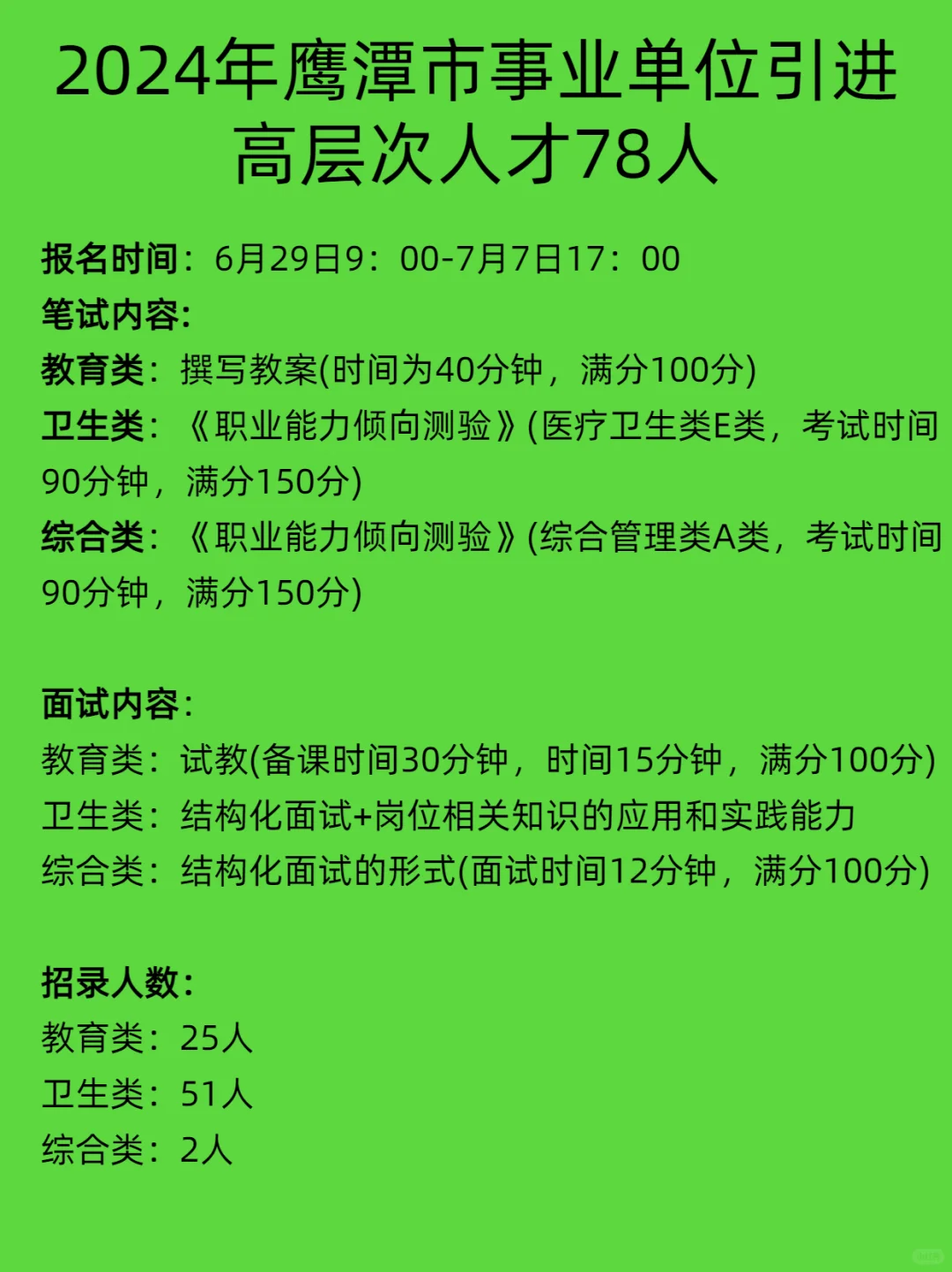 鹰潭高学历人才引进事业单位