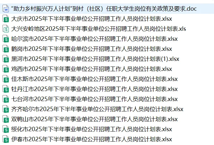 事业编联考职位表已出！
