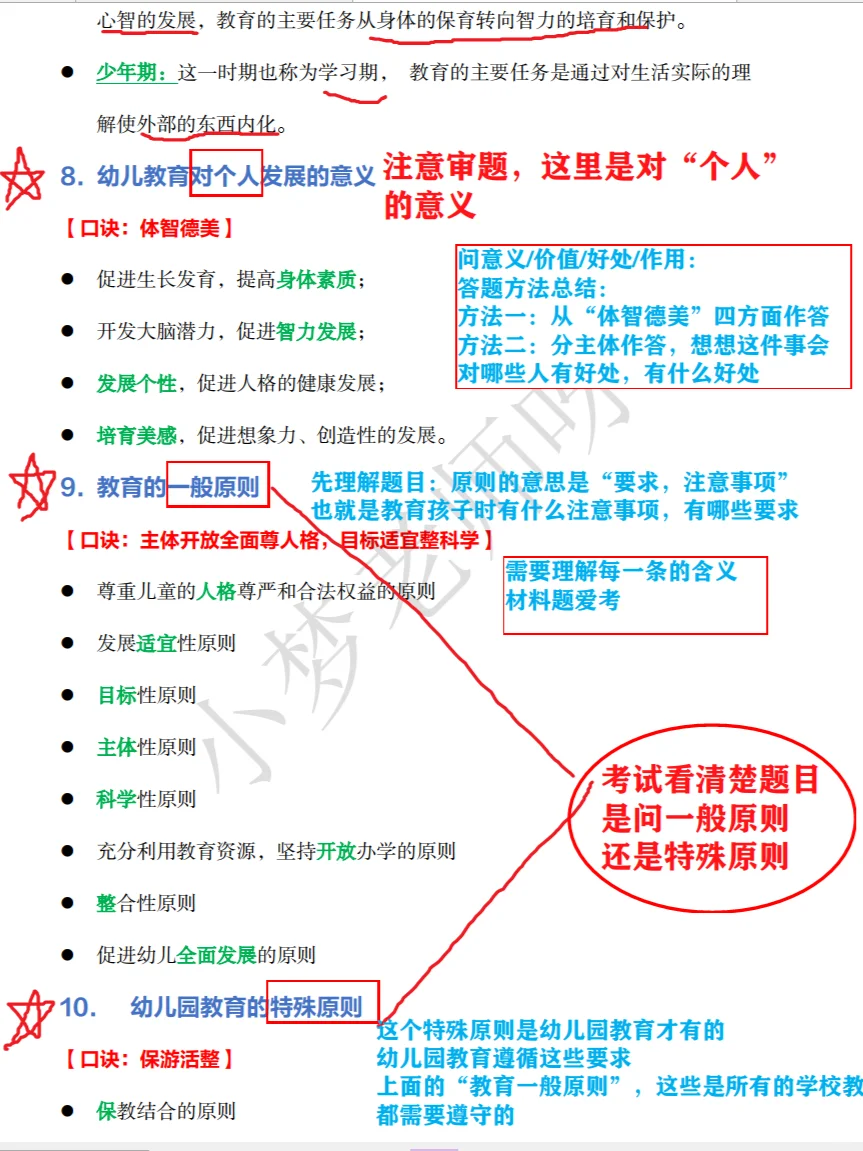 玉林市幼师招聘必背重点，笔试大题已出❗