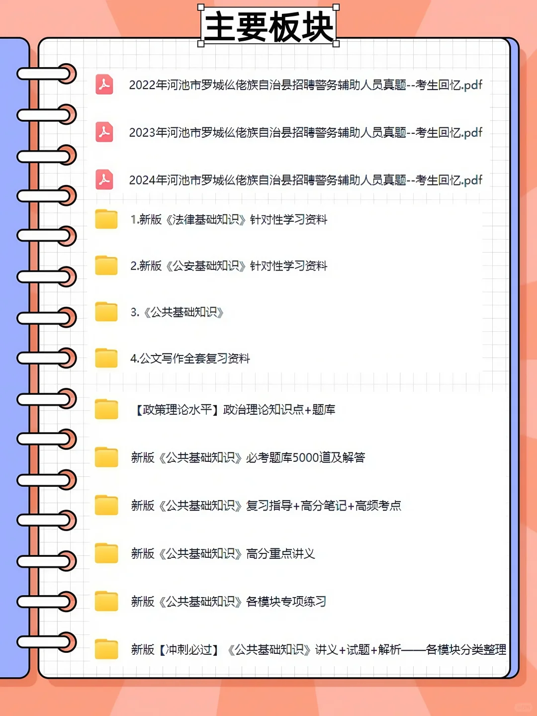 罗城辅警笔试必看！考点全梳理💪