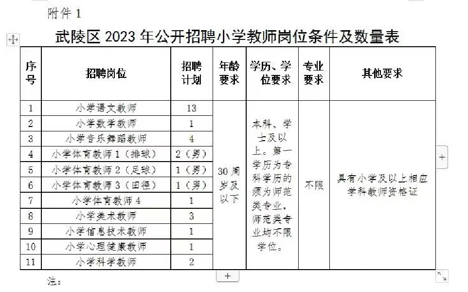 2023常德武陵区招聘教师36人公告