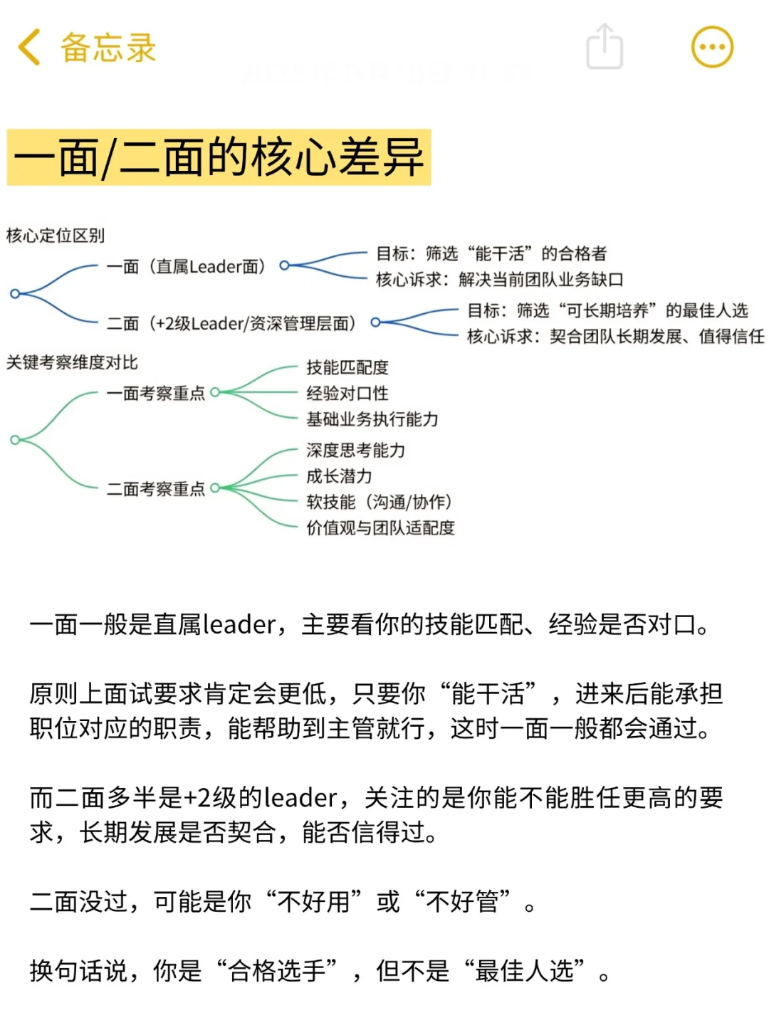 一面通过，为何总过不了二面？（实操通关版