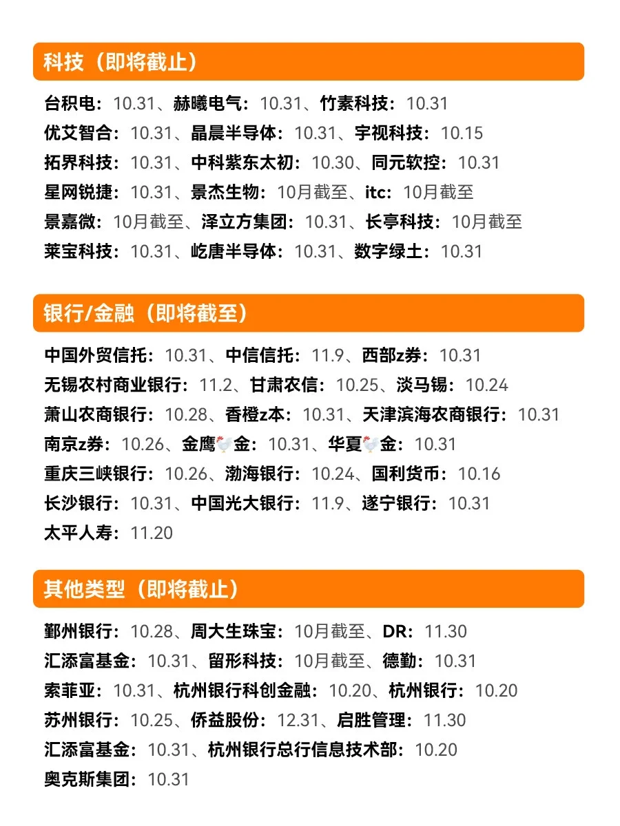 10.21 近两周秋招要大面积结束了