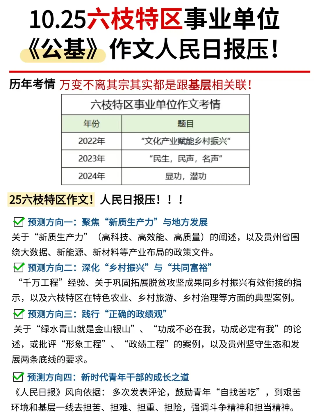 原来六枝特区事业编作文一直考这个❗️❗️