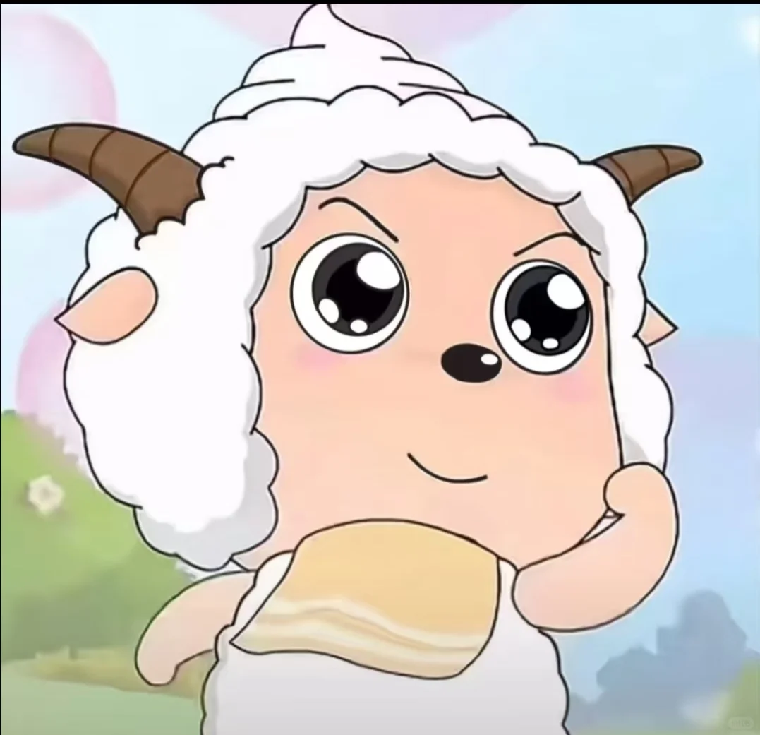 下雨也不能阻止小羊上班🐑
