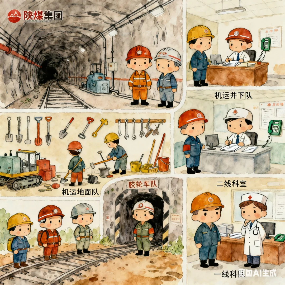 陕煤集团综采队,掘进队,机运井下队