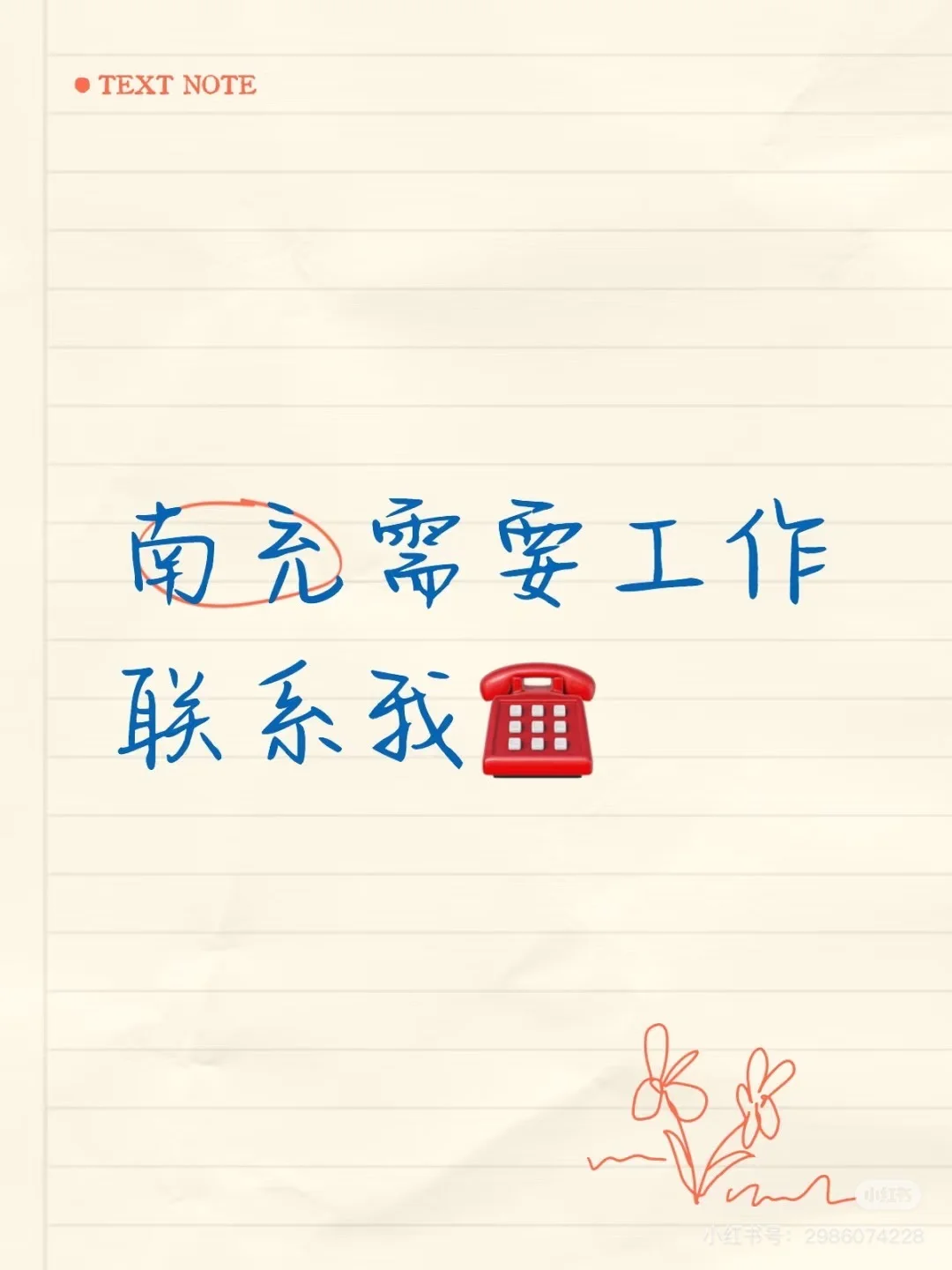 招人了 ！招人了！