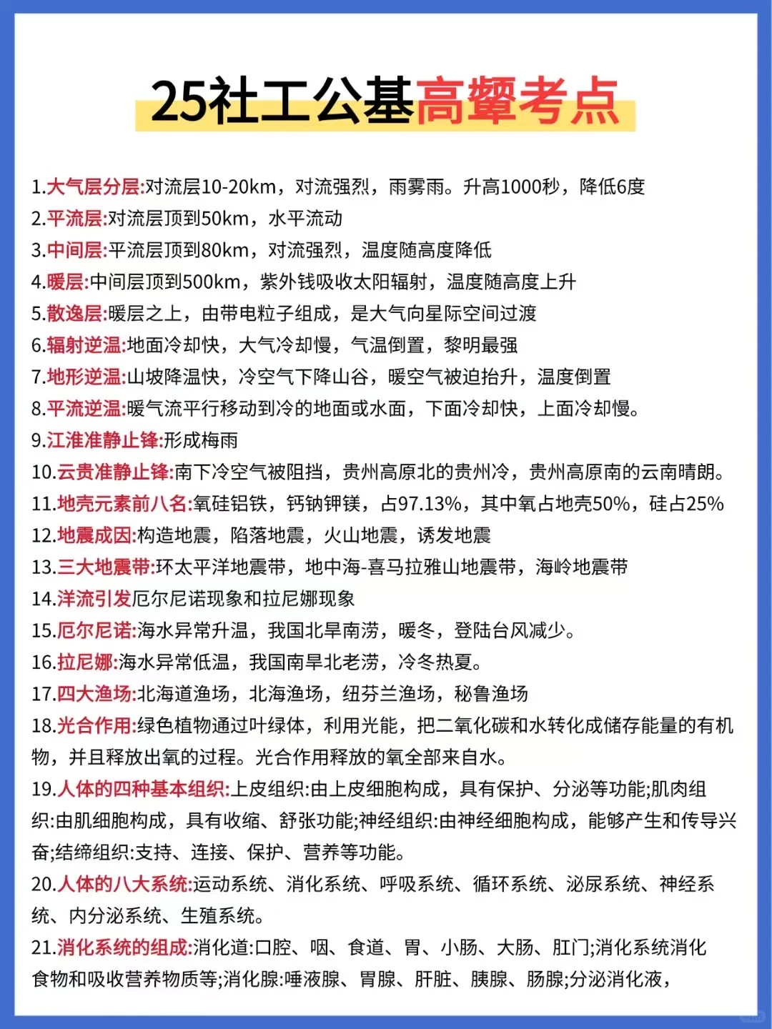 🔥25唐山开平区社区招聘，3天背完，90分！