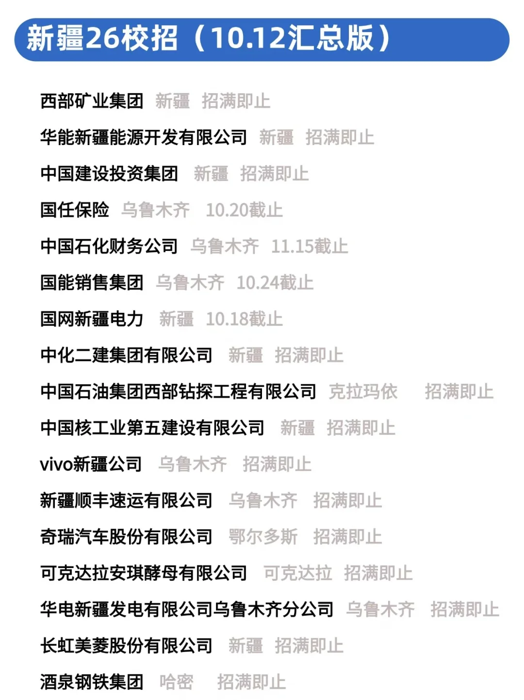 不是哥们，这么多新疆校招都免笔试！！