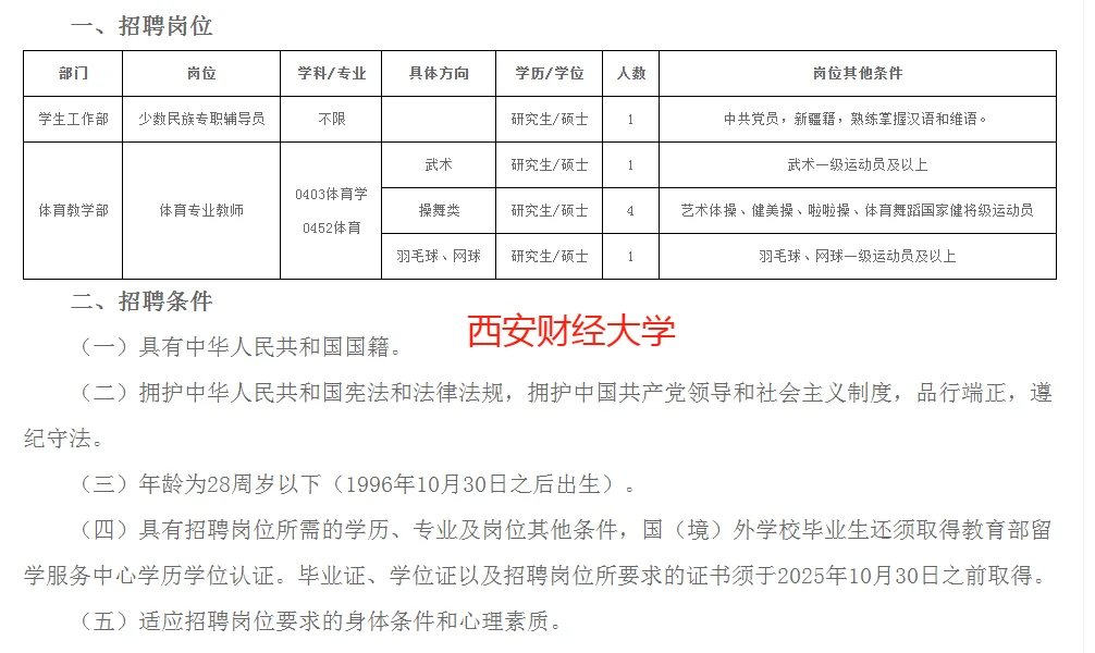 2026届高校辅导员招聘信息含教师岗和行政岗
