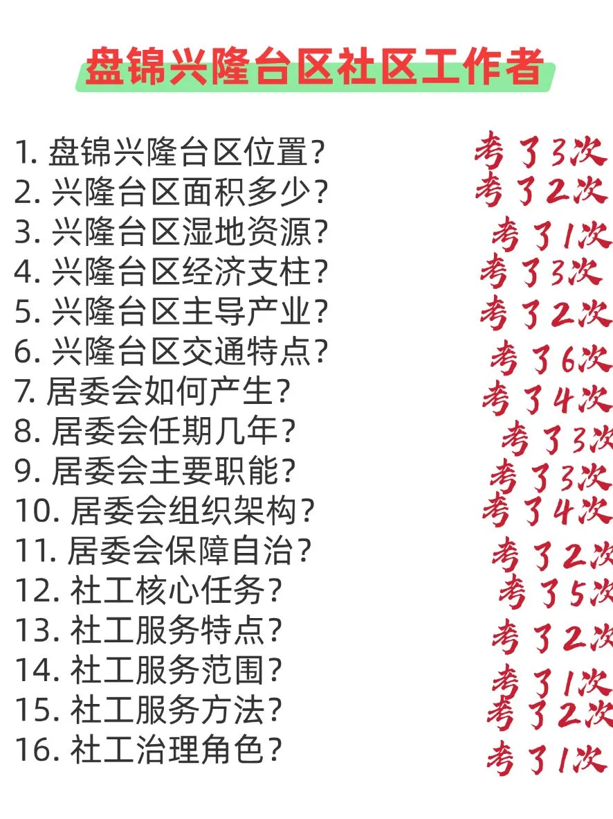 盘锦兴隆台区社区工作者，今年是蕞简单一年