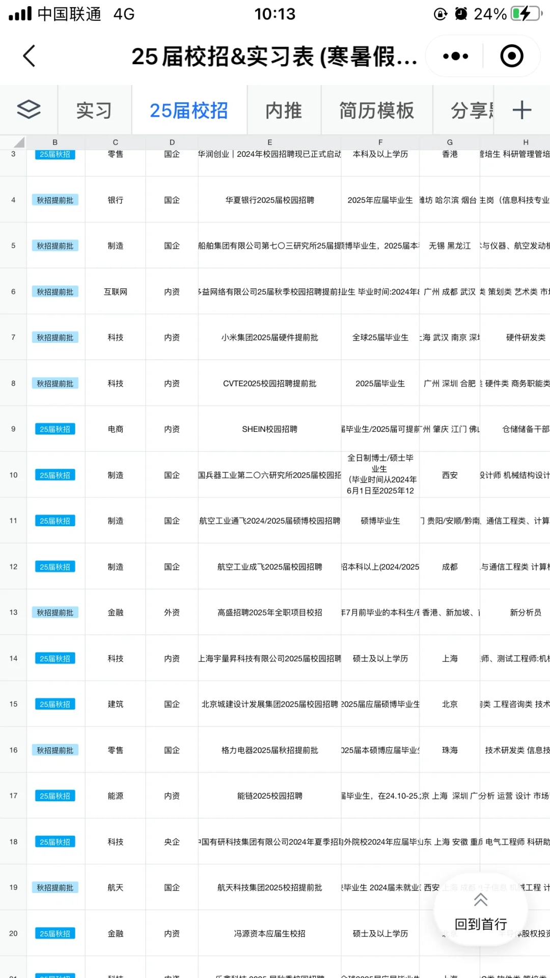 7.19 国央企秋招大量捞人，早早投！