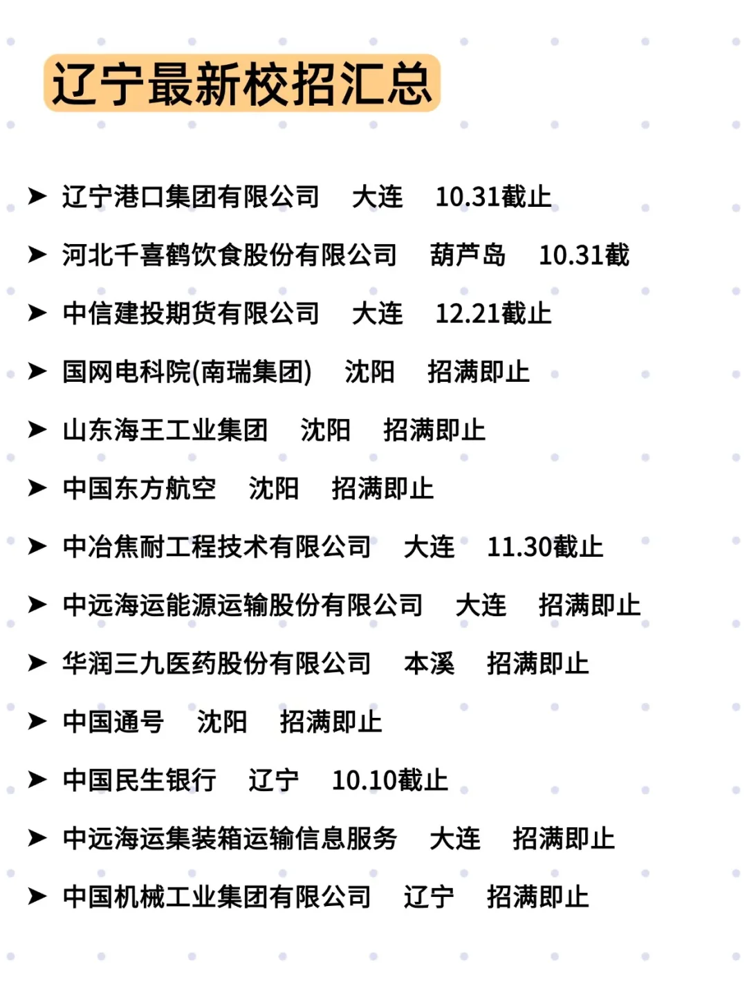 辽宁校招太好上岸了！这波投递赢麻了！