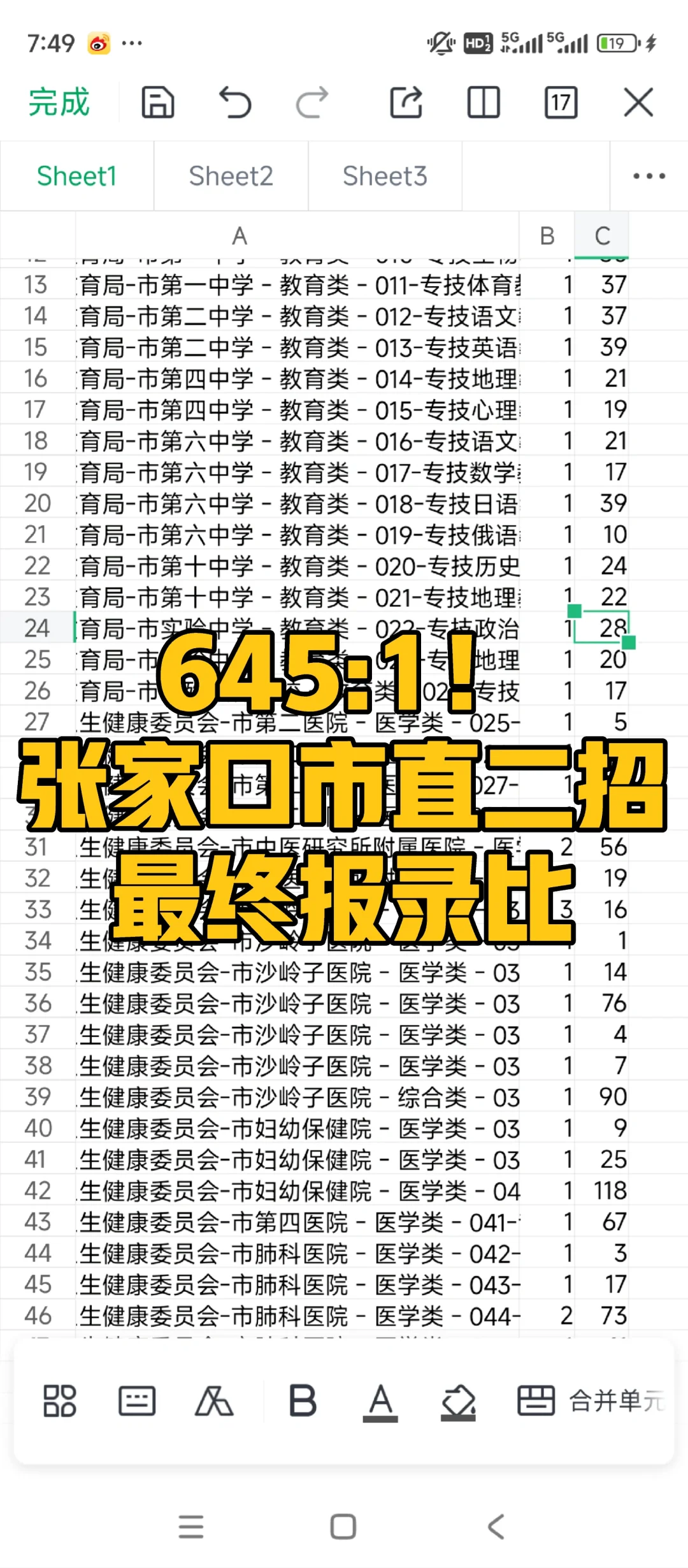 24586 人！张家口二招接着卷😡