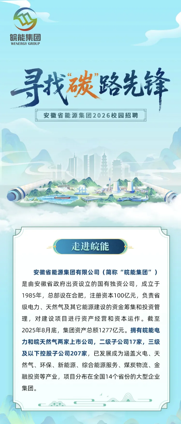 省企皖能校招：管培生、专职岗，200名！