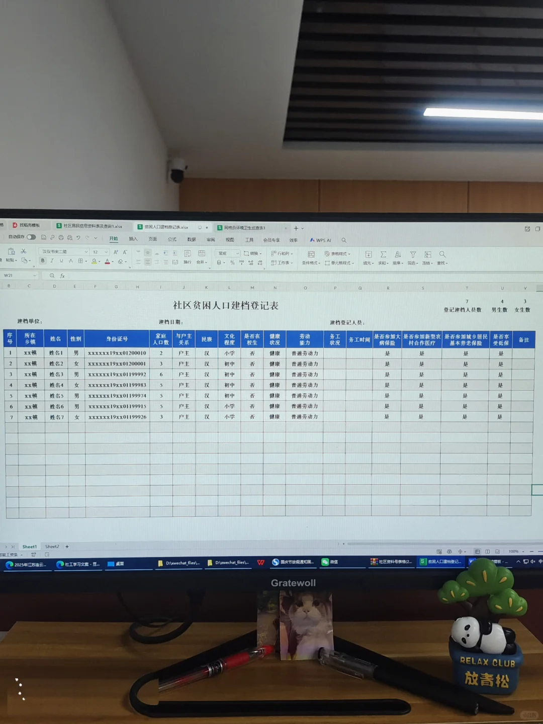 社区新来的社工因为不会做台账被批评了