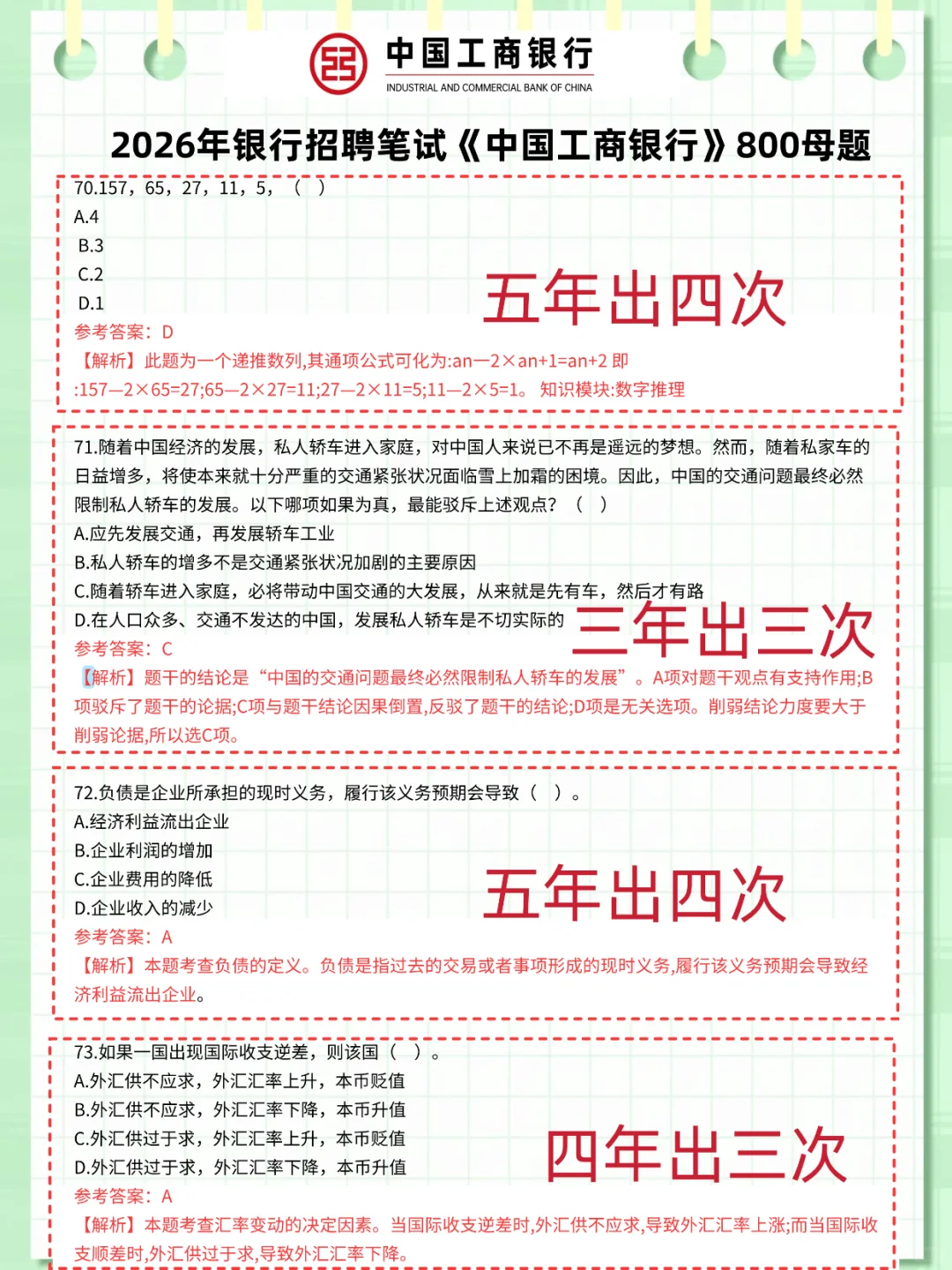 工商银行笔试倒计时8天 别裸考保大争小
