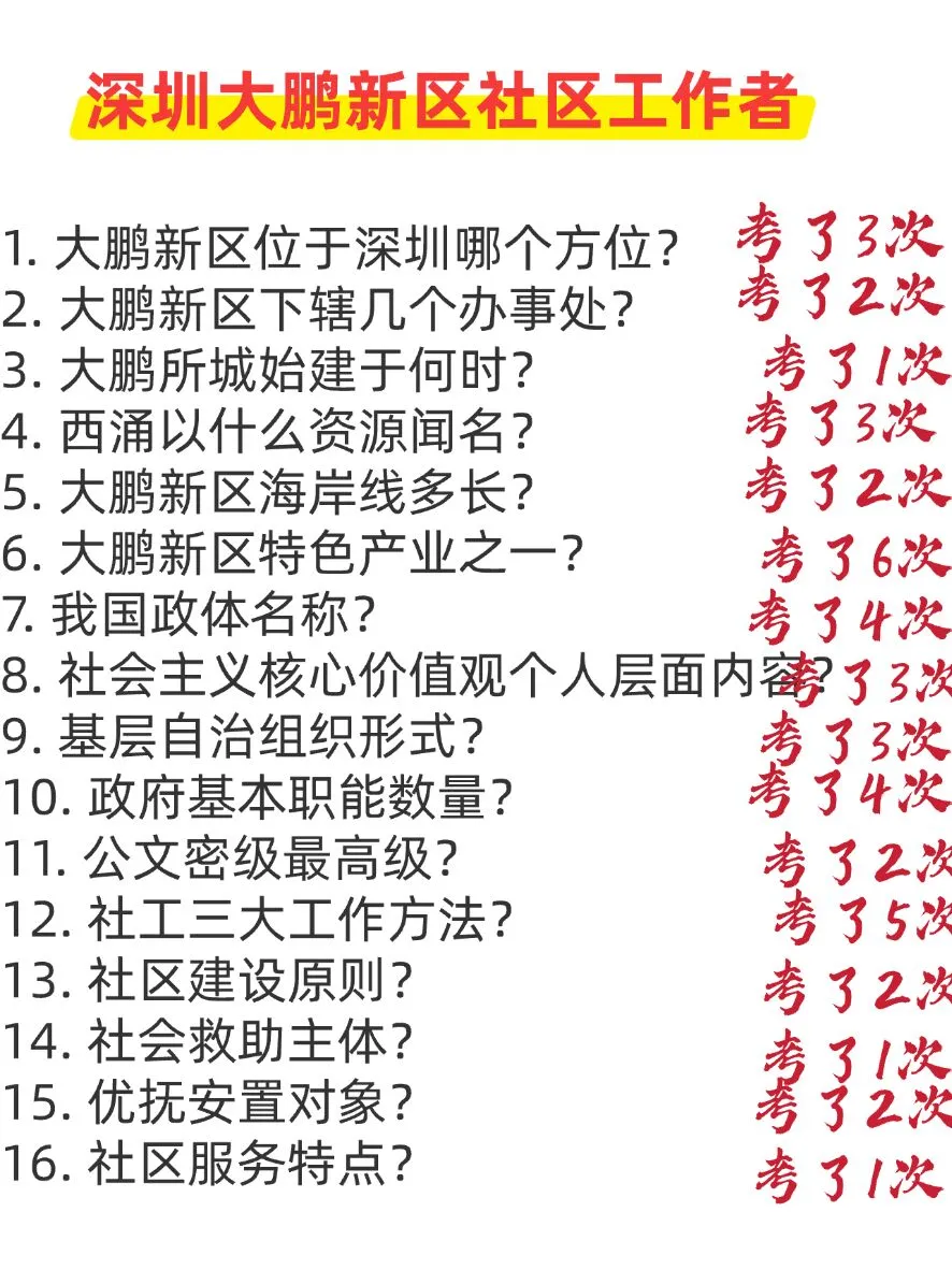 深圳大鹏新区社区工作者，今年是蕞简单一年