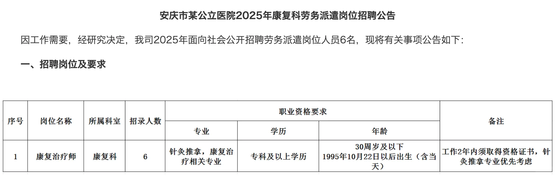 2025年安徽医 院招聘报名中，有需要尽快报名