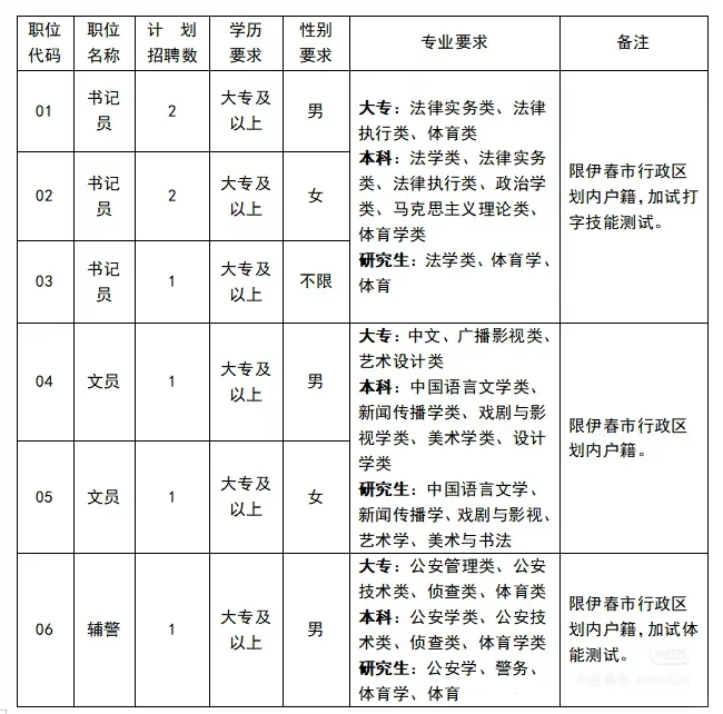 25秋伊春中级人民法院招聘8人
