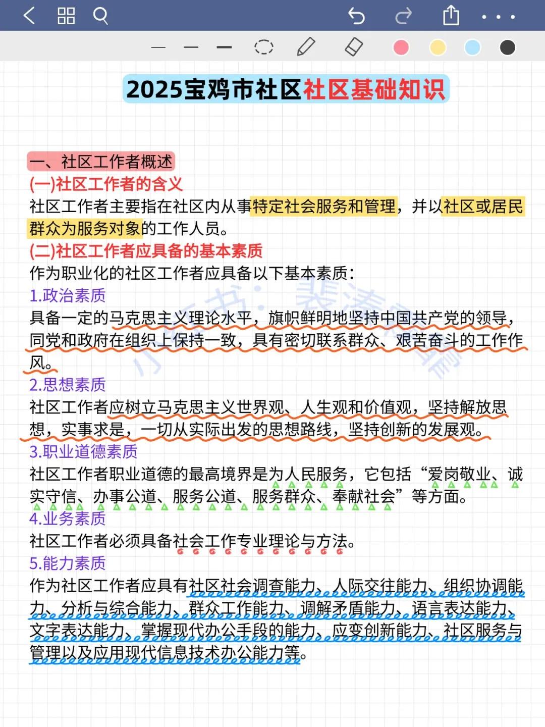 25宝鸡市社区工作者，别裸考，熬夜背