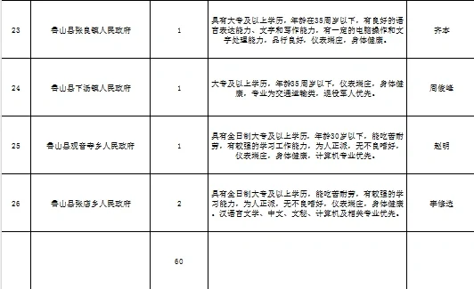 60人!鲁山公益岗来啦!