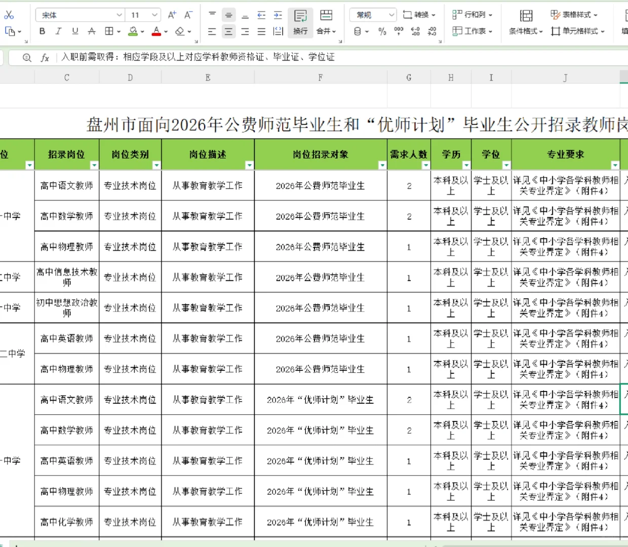 贵州教师编新招41人❗️仅面试！