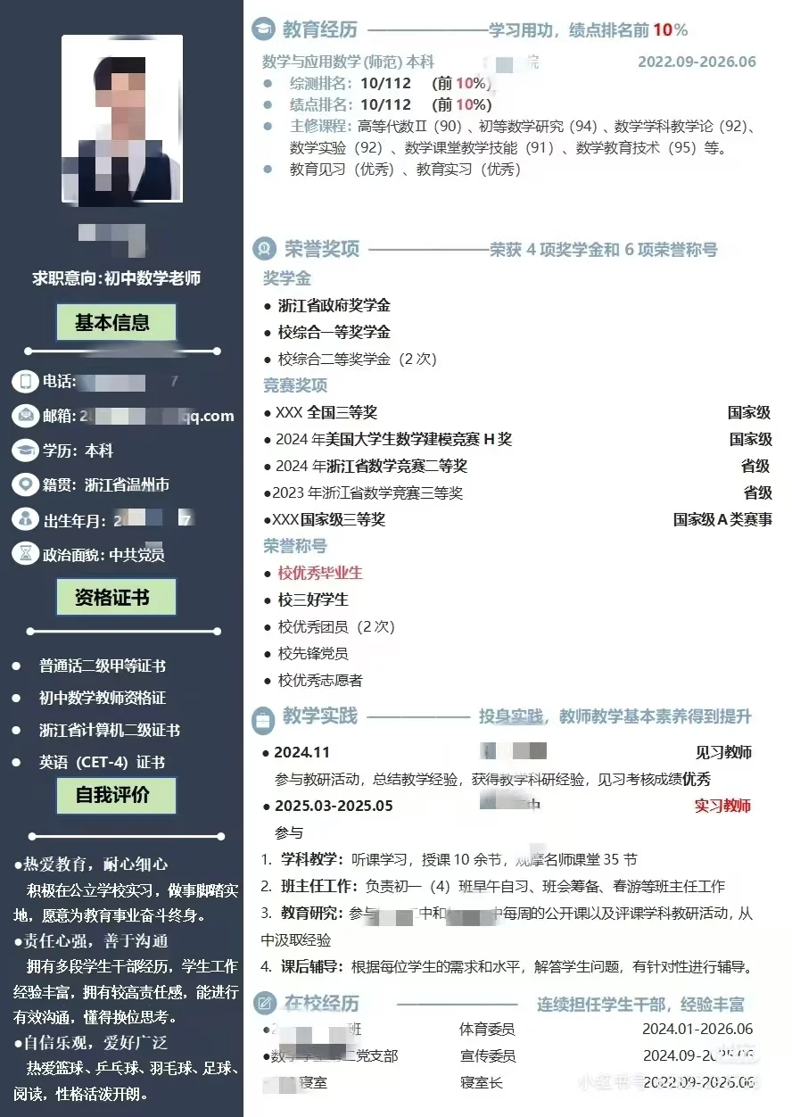 简历最终稿，修改之路，简历用途分享