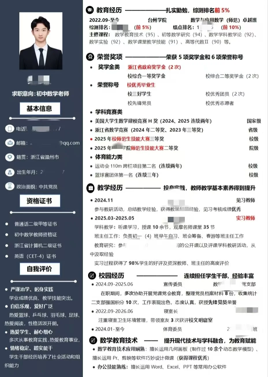 简历最终稿，修改之路，简历用途分享