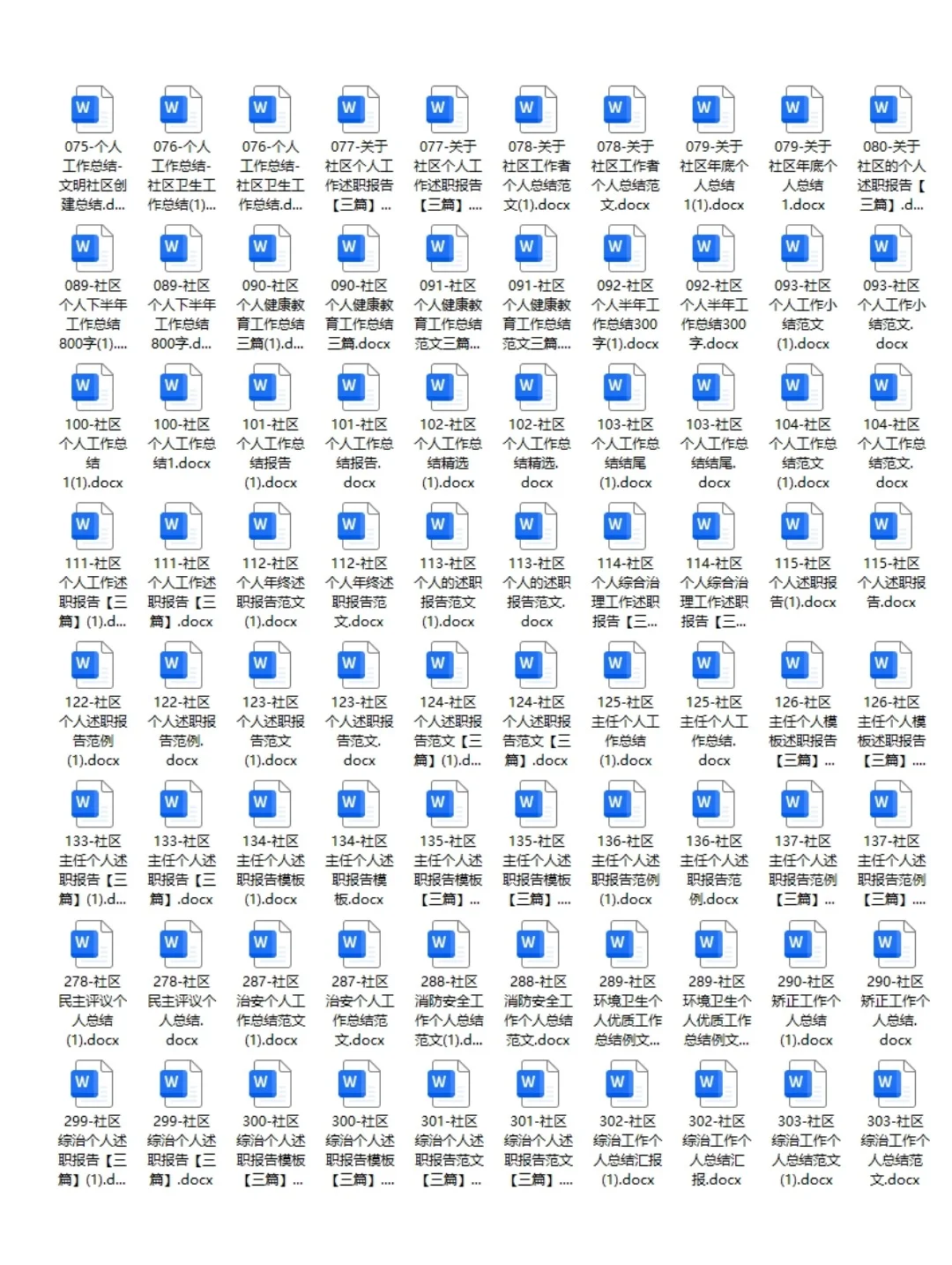 社区个人工作总结，直接抄我的！