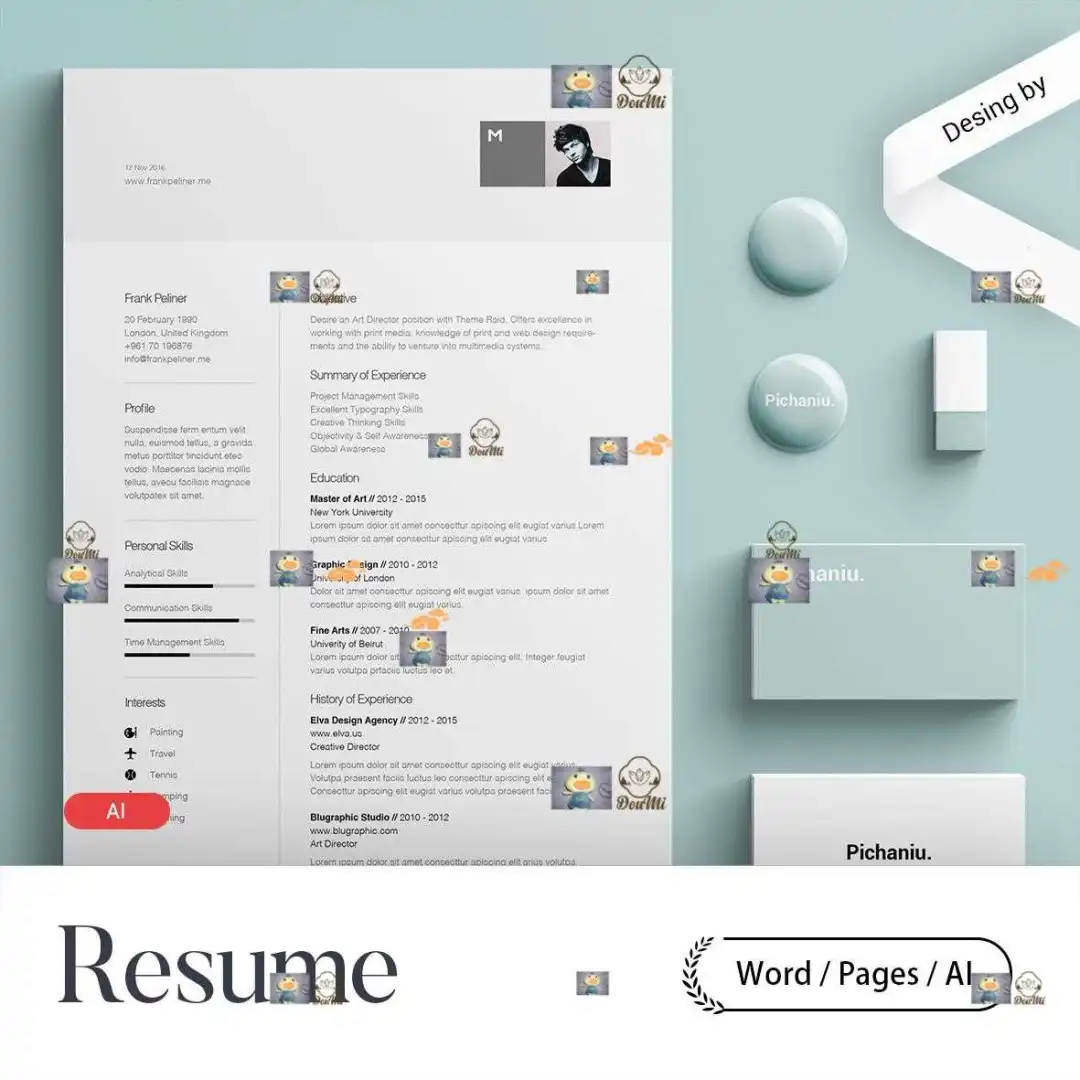 国企应聘简历模板HR喜欢简约创意