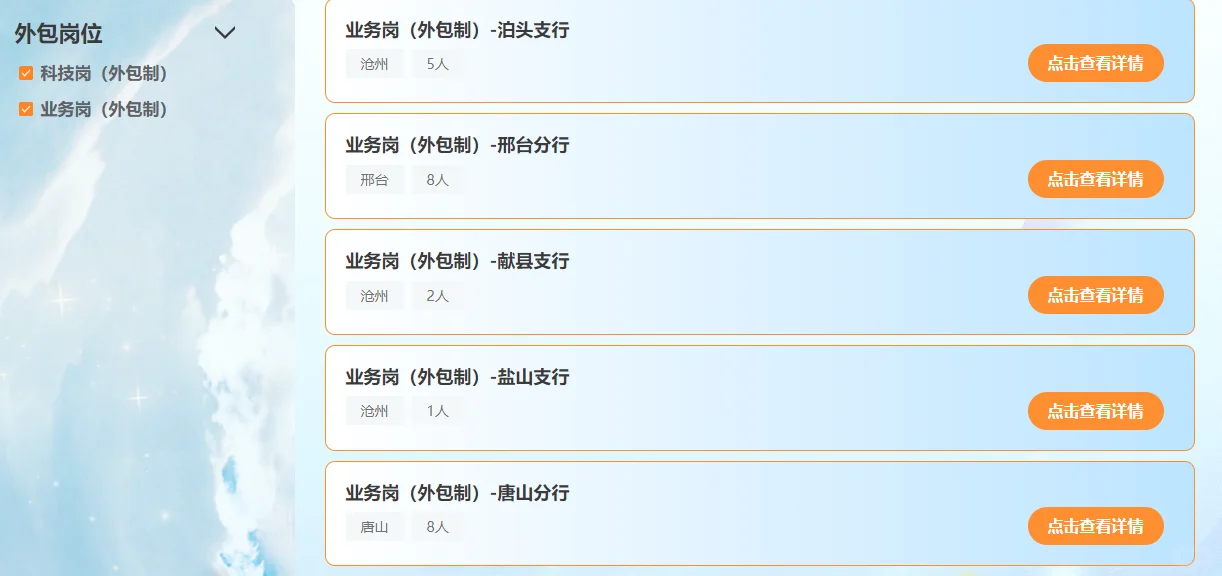 唐山有岗！沧州银行出公告咯