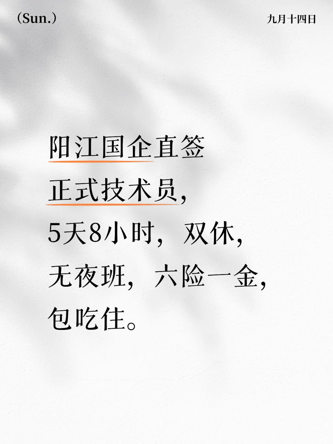 阳江中广核直签,5天8小时,双休,包吃住