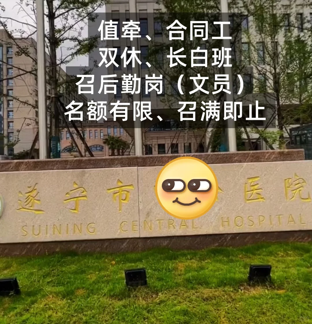 遂宁市3级甲等🏥召后勤岗（文员）