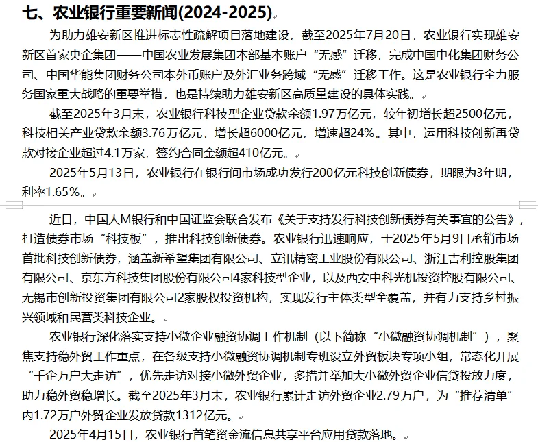 农业银行笔试考前必看行情行史！8页纸～