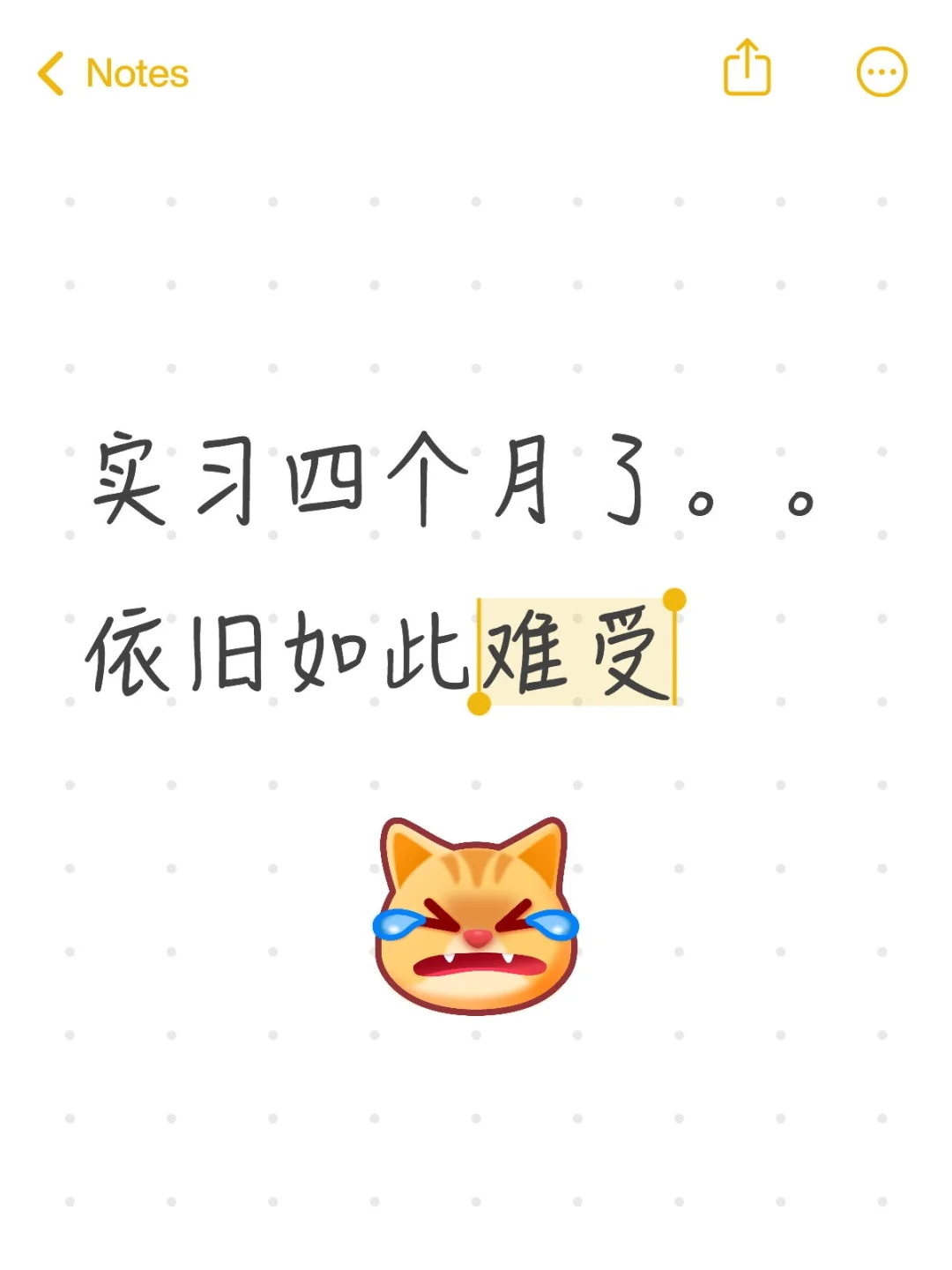 实习四个月了。。依旧如此难受