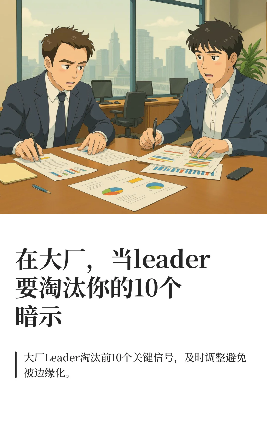 在大厂，当leader要淘汰你的10个暗示