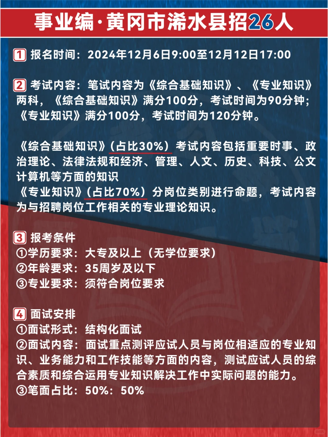 黄冈再招事业编26人