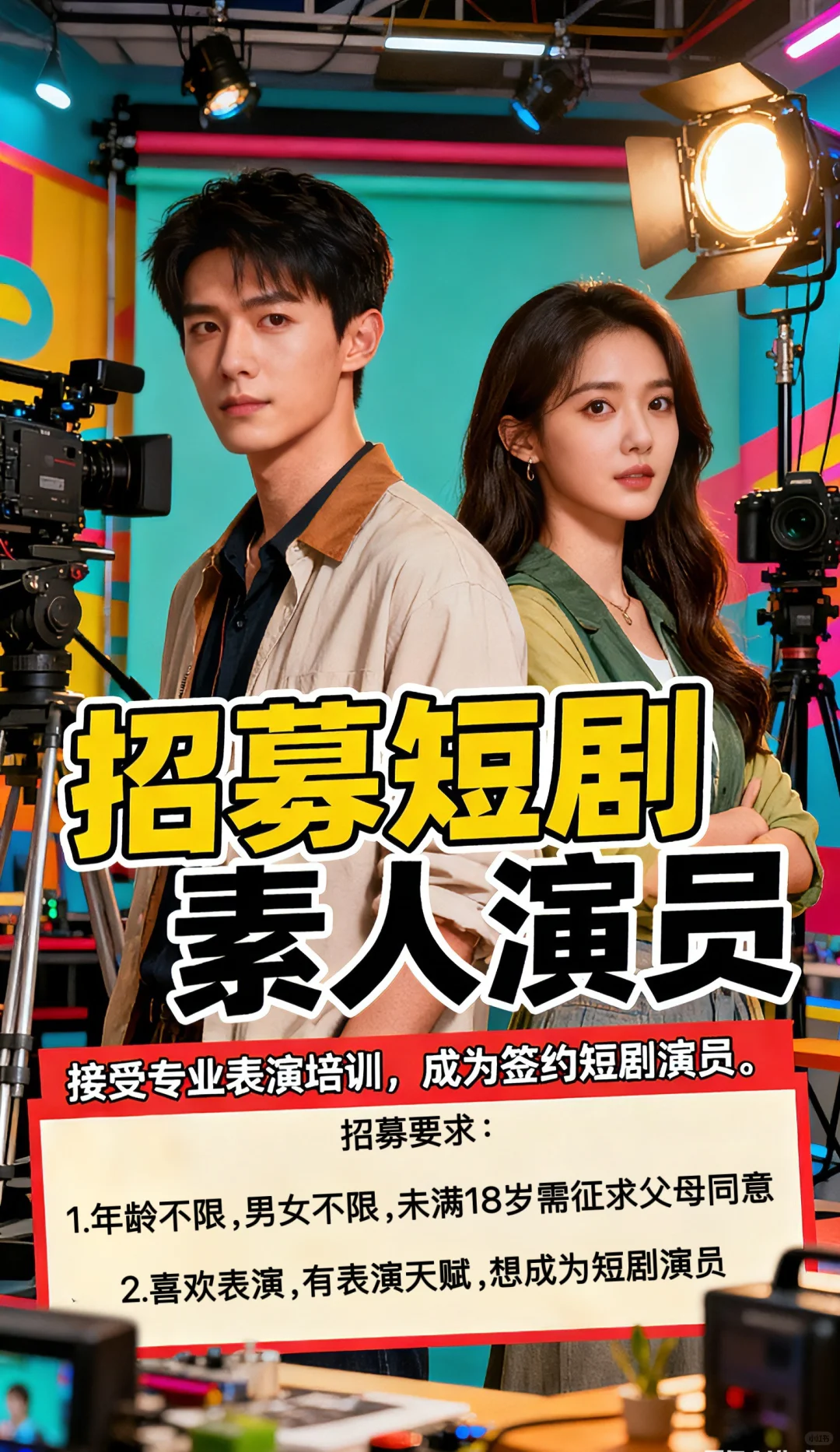 海口招募短剧素人演员
