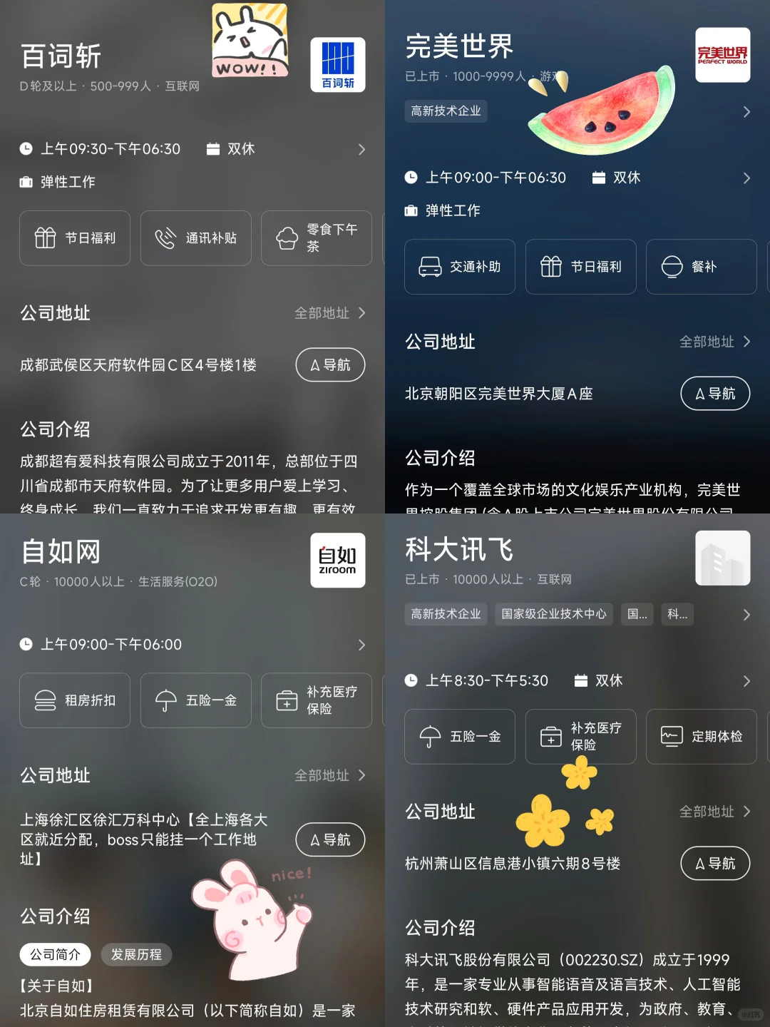 成都神仙公司合集✨大专可投，周末双休