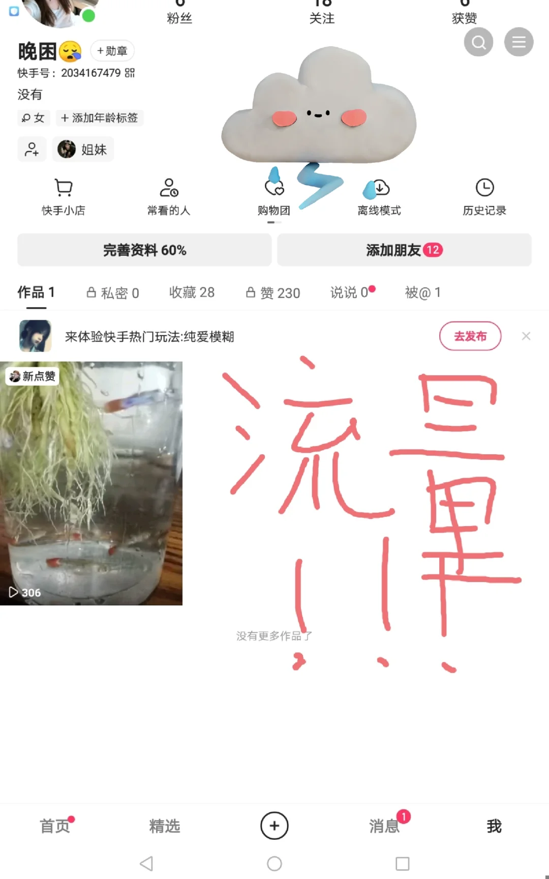 第一个是小红书的流量，第二个是快手的流量