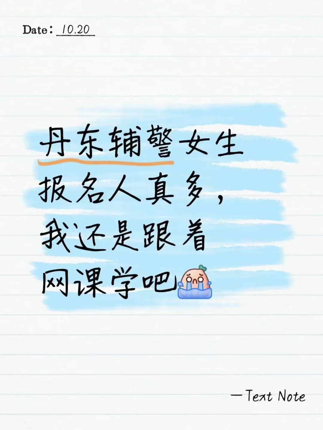 丹东辅警女生报名人真多,还是跟着网课学吧