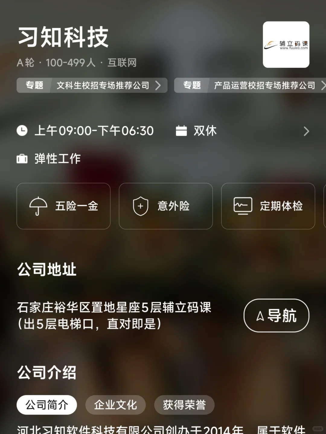 石家庄小而美双休公司盘点