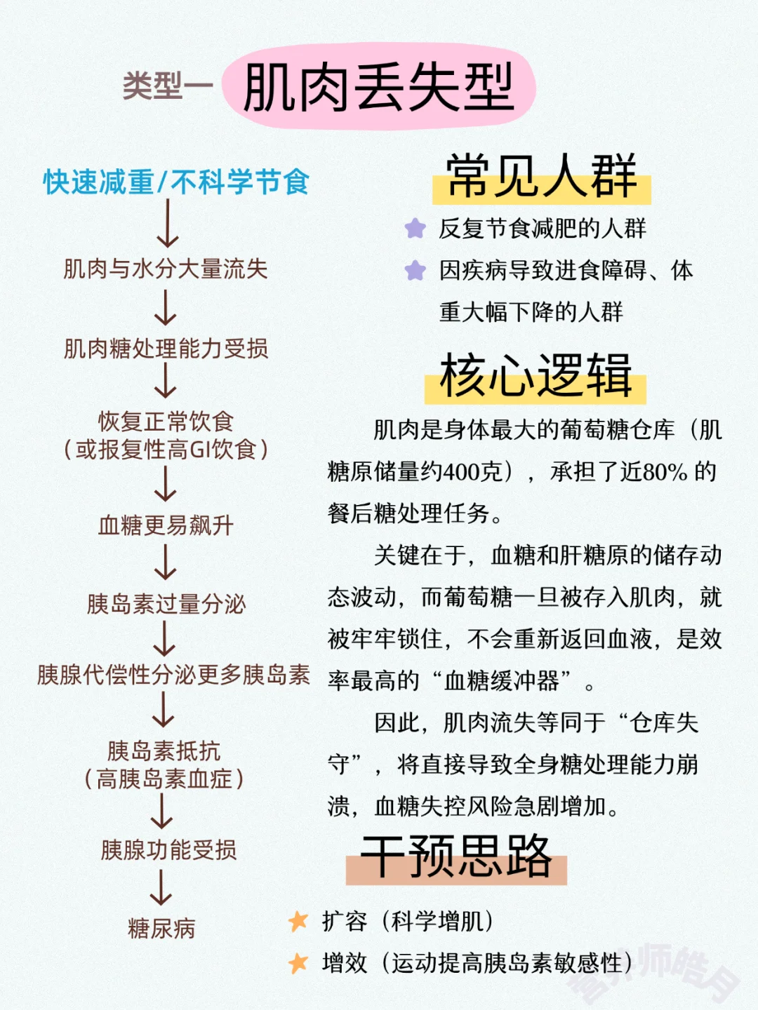 胰岛素抵抗及糖尿病的发展路径及干预思路