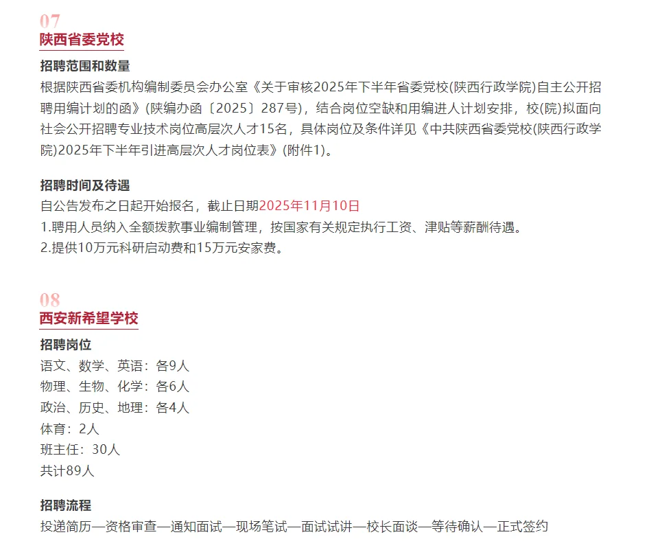 含编制！陕西省公开招聘教师公告（327人）