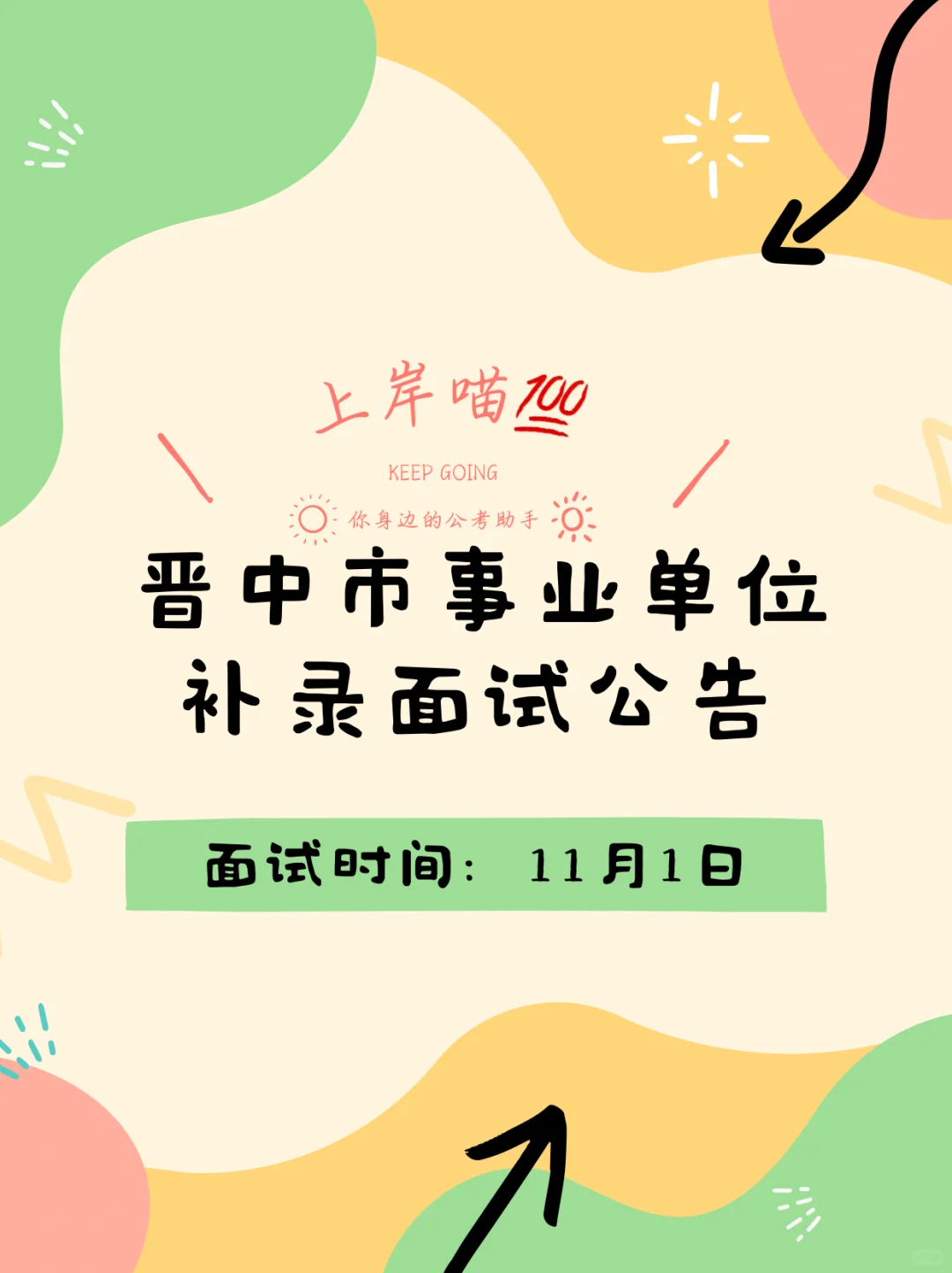 晋中市事业单位补录面试要求最低合格线！！